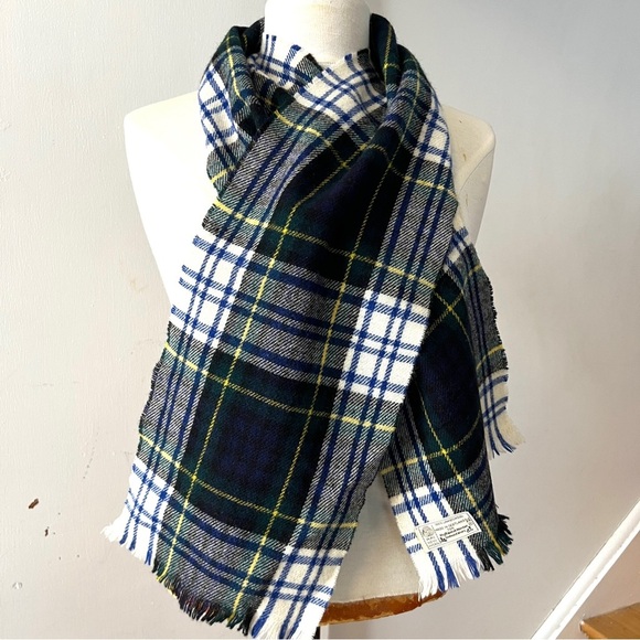 Clan Gordon Tartan Wool Scarf Highland Home Industries Vintage Wool Scotland - Picture 4 of 7